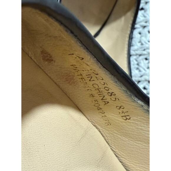 Cole Haan Genevieve Heels Woven Open Toe Patent Leather Pumps 8.5 B Black D25685 - Picture 11 of 11